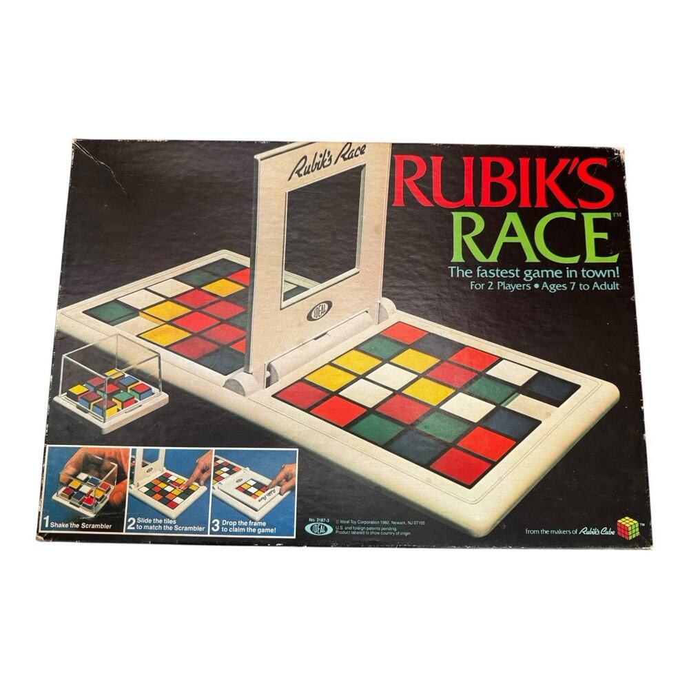 Vintage Rubik's Race (1982) by Ideal Toy Corp. Made In USA
